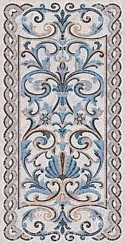 Напольная Ковры Мозаика Синий Декорированный Лаппатированный 119.5x238.5