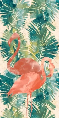 Wide and Style Tropical Flamingo 160x320