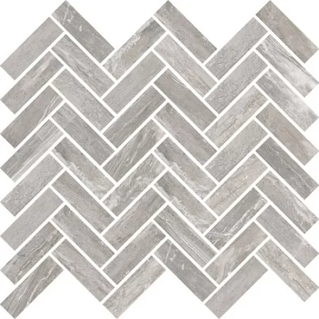 Mosaico Chevron Arabesque Silver 30X30