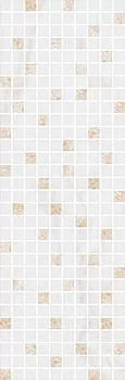 Астория Декор Белый Мозаичный 75x25