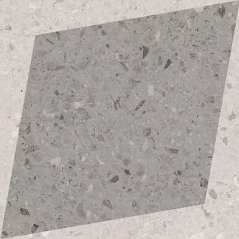 Drops Natural Rhombus Decor Grey 18.5x18.5