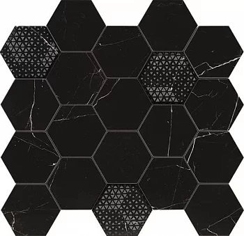 Мозаика Majestic Hexagon Royal Nero 34x36