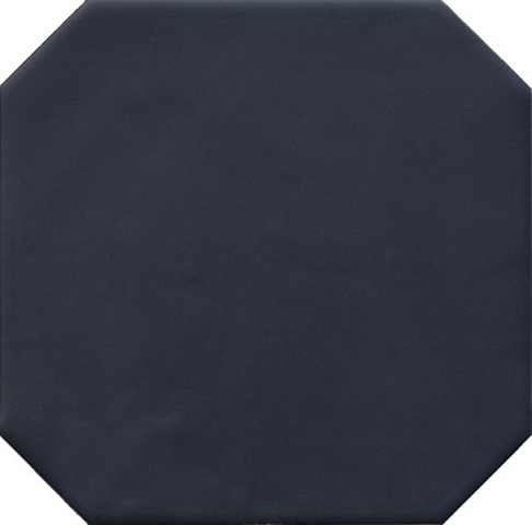 Octagon Negro Mate 20x20