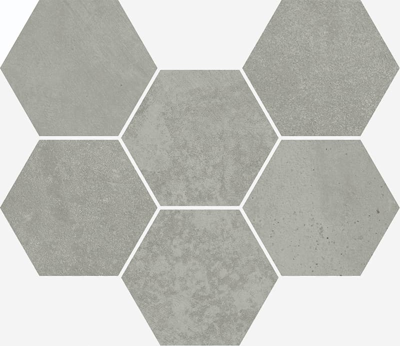 Italon Terraviva Mosaico Hexagon Grey 25x29 / Италон Терравива Мосаико Хексагон Грей 25x29 