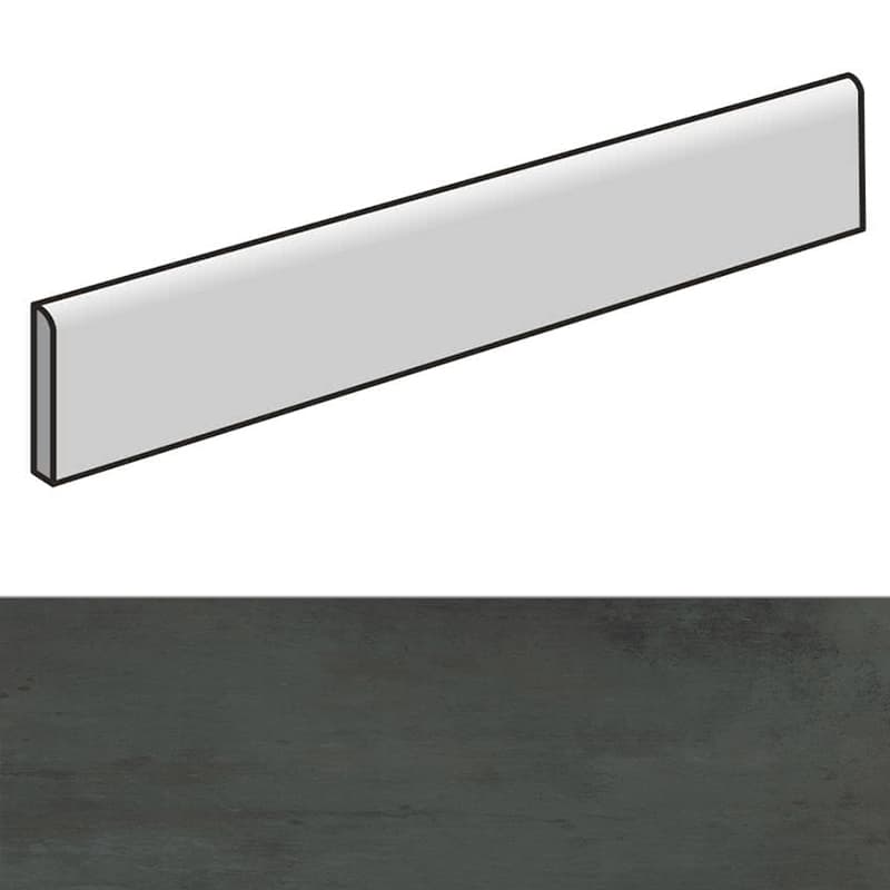 Italon Surface Battiscopa Steel 7.2x60 / Италон Серфейс Плитнус Стил 7.2x60 