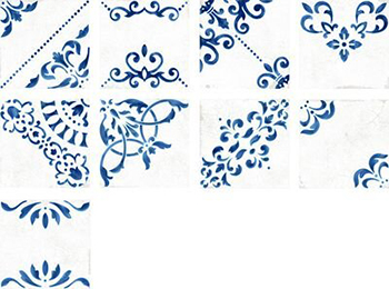 WOW Blanc Et Bleu Antique Decor Mix 18.5x18.5 / Вов
 Бланк Ет Блеу Антике Декор Микс 18.5x18.5 