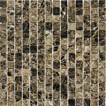  Wild Stone Mosaico Dark Emperador Polished 30.5x30.5 / Вилд Стоун Мосаико Дарк Имперадор Полишед 30.5x30.5 