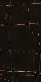 Ariostea Ultra Marmi Sahara Noir Lev Silk 6mm 75x150 / Ариостея Ультра Марми Сахара Нуар Лев Силк 6mm 75x150 