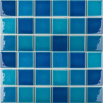  Homework Mosaico Mix Crackle Blue Glossy 30.6x30.6 / Homework Мосаико Микс Краскле Блю Глоссы 30.6x30.6 