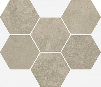 Italon Terraviva Mosaico Hexagon Greige 25x29 / Италон Терравива Мосаико Хексагон Грэйге 25x29 