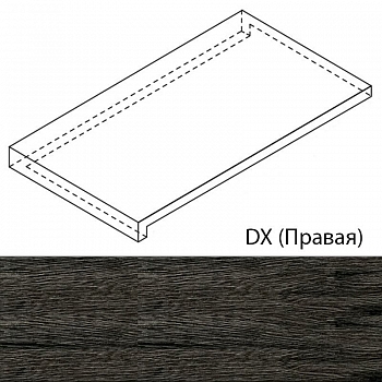 Ступени Planches De Rex Gradino Choco 40x120 dx