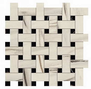 Мозаика Marvel Dream Bianco Fantastico Basket Weave Matt 30.5x30.5