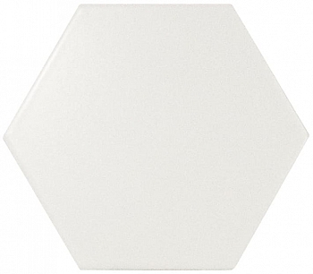 Equipe Scale Hexagon White Matt 10.7x12.4 / Экипе Скейл Хексагон Уайт Матт 10.7x12.4 