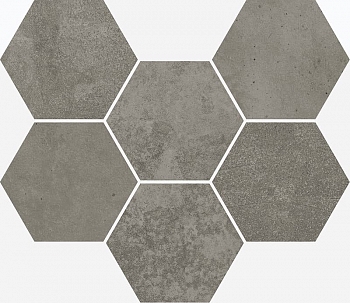 Italon Terraviva Mosaico Hexagon Dark 25x29 / Италон Терравива Мосаико Хексагон Дарк 25x29 