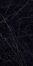 Sapienstone Sapienstone Dark Marquina Silk 12mm 150x320 / Сапиенстоун Сапиенстоун Дарк Маркуына Силк 12mm 150x320 