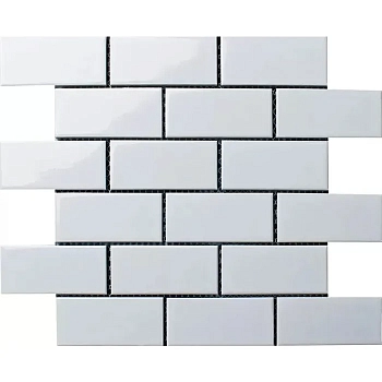 Starmosaic Homework Mosaico Brick White Glossy 29.1x29.5 / Стармосаик
 Хомеворк
 Мосаико Брик Уайт Глоссы 29.1x29.5 