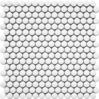 Starmosaic Homework Mosaico Penny Round White Matt 30.9x31.5 / Стармосаик
 Хомеворк
 Мосаико Пенни
 Роунд Уайт Матт 30.9x31.5 