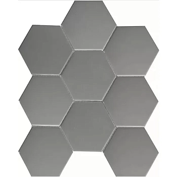 Starmosaic Homework Mosaico Hexagon Big Grey Matt 25.6x29.5 / Стармосаик
 Хомеворк
 Мосаико Хексагон Биг
 Грей Матт 25.6x29.5 