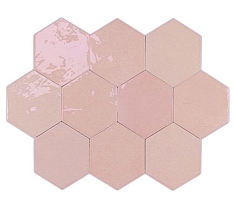 WOW Zelige Hexa Pink 10.8x12.4 / Вов
 Зелидж Хекса Пинк 10.8x12.4 