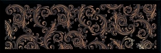 Versace Solid Gold Barocco Black 20x60 / Версаче Солид Голд Барокко Блэк 20x60 