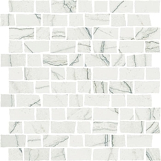 Italon Charme Advance Mosaico Platinum White Raw 30x30 / Италон Шарм Эдванс Мосаико Платинум Уайт Роу 30x30 