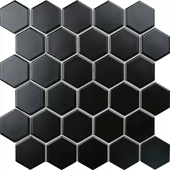 Starmosaic Homework Mosaico Hexagon Small Black Matt 26.5x27.8 / Стармосаик
 Хомеворк
 Мосаико Хексагон Сталь
 Блэк Матт 26.5x27.8 