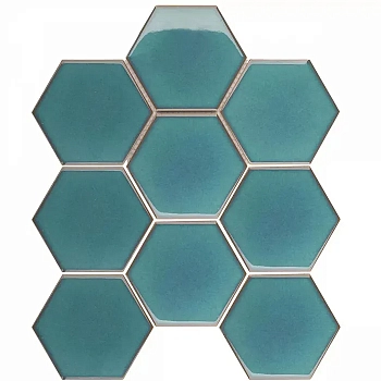 Starmosaic Homework Mosaico Hexagon Big Green Glossy 25.6x29.5 / Стармосаик
 Хомеворк
 Мосаико Хексагон Биг
 Грин Глоссы 25.6x29.5 