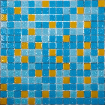 Мозаика Econom MIX10 желто-голубой (бумага) 32.7x32.7