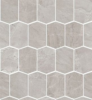Мозаика Velvet Mosaico Hexagon Grey 31x35
