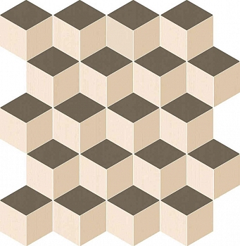 Italon Element Mosaico Cube Warm 30.5x33 / Италон Элемент Мосаико Куб Ворм 30.5x33 