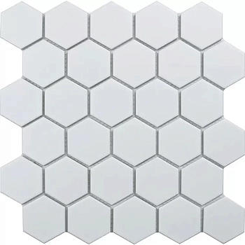 Starmosaic Homework Mosaico Hexagon Small White Matt 26.5x27.8 / Стармосаик
 Хомеворк
 Мосаико Хексагон Сталь
 Уайт Матт 26.5x27.8 
