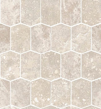 Мозаика Stream Mosaico Hexagon Bone 31x35