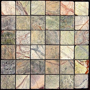 Art&Natura Mosaic Marble Rain Forest Green 30.5x30.5 / Арт Натура Мозаик Марбл Райн Форест Грин 30.5x30.5 